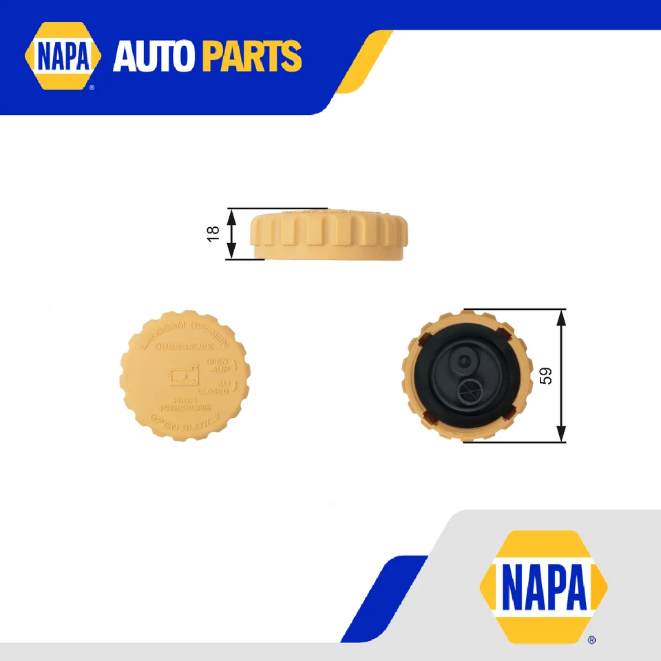 Radiator Cap fits DAEWOO LANOS KLAT 1.3 1.5 1.6 1997 on Gates 94539597 96293957 - Image 1 of 4