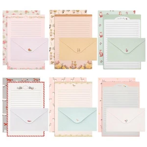 54 PCS Stationery Set with Envelopes,36 Writing Paper+18 Envelopes,Cute Lined... - Picture 1 of 7