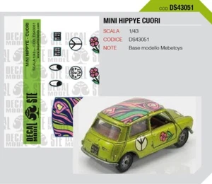 MINI HIPPYE CUORI - MEBETOYS - DECAL - 1/43 - Foto 1 di 1