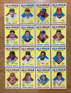 2023 Topps Series 2 1988 Redux All Stars Aaron, Clemente, Judge, Jeter-You Pick
