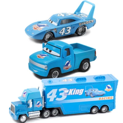 Mattel Disney Movie Cars No.43 The King Racers Pickup Mack Truck Juguetes para niños Foto 1 de 4