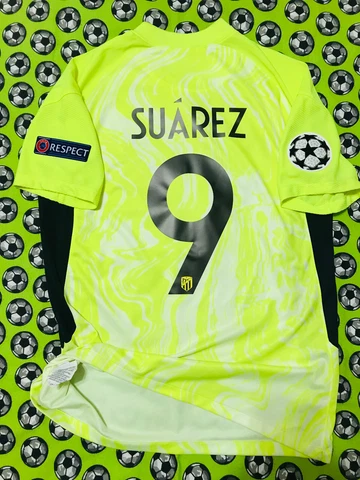 Nike Atletico Madrid 3rd Soccer Football Jersey Champions 2020 2021 Luis Suarez Cover
