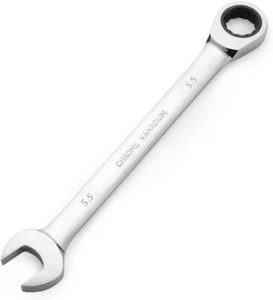 5.5mm Metric Ratchet WrenchBox End Head 72-Tooth Ratcheting Combination Wrench - Picture 1 of 3