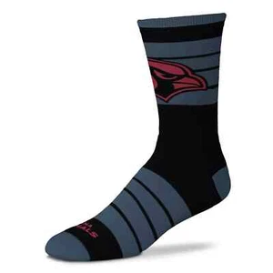 Calcetines de fútbol americano Arizona Cardinals negros y gris a rayas Deuce - Imagen 1 de 1