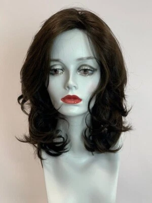 Godiva Mono (peluca larga tamaño promedio) - chocolate negro Foto 1 de 4