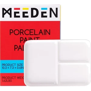 Versatile 10" x 7" Porcelain Palette for Watercolor and Gouache - Eco-Friendly - Picture 1 of 1