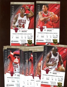 2009/2010 NBA Basketball Chicago Bulls Ticket Stub Lot 22 Different EXMT/NRMT - Picture 1 of 1