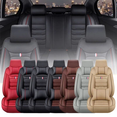 For Hyundai Tucson Accent Sonata Elantra Leather Car Seat Cover Full Set Cushion Foto 1 de 4