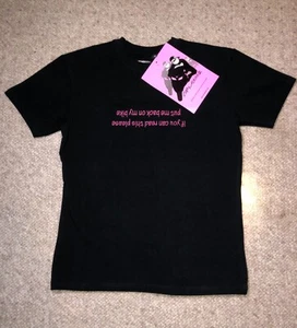 NWT Girls Bike 2 Motorbike Clothing Pink Embroidered T-Shirt Size S Black - Picture 1 of 4