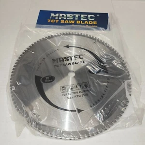 NUEVO MASTEC 10 pulgadas 100T carburo TCG para hoja de sierra de aluminio con eje de 5/8 pulgadas - Imagen 1 de 2
