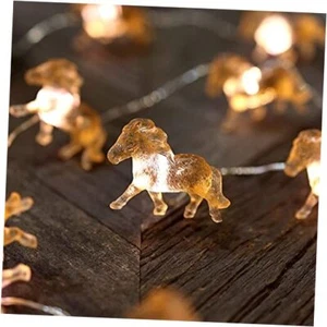 Fairy Pony String Lights Unique Decorative Lights Horse Gifts for Girls Golden - Picture 1 of 7