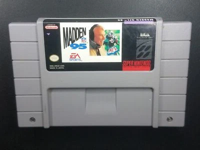 Madden NFL 95 только игра для Nintendo SUPER NNINTENDO. Очищен и протестирован. - Изображение 1 из 4