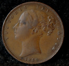 Great Britain, 1850/40 (50 over 40) Farthing KM725 Very Fine small marks,  11-23