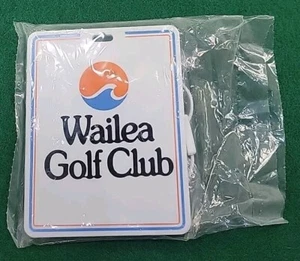 Vintage Wailea Golf Club, sac de golf étiquette et tee pack ~ Maui, Hawaii - NEUF ! - Photo 1 sur 8