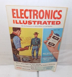Vtg Electronics Illustrated Magazine July 1963 CB Radio Transistor TV Pattern - Imagen 1 de 2