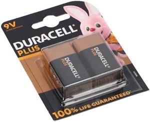 Duracell MN1604 Plus 9V-Block Batterie 2er Blister - Bild 1 von 6
