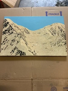 Hermosa pintura firmada sobre lienzo de montañas por Ken o Karl Knight? 24”x16” - Imagen 1 de 8