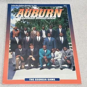 AUBURN TIGERS Georgia Bulldog Football Program Nov 1994 Terrell Davis Hines Ward - Imagen 1 de 8