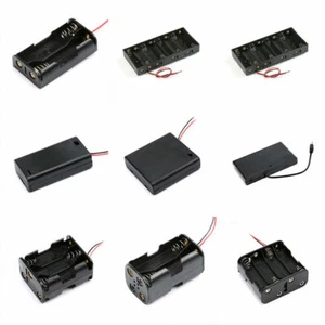 Varios soportes de batería caja 1/2/3/4/5/6/8/10 x AA con interruptor/enchufe/cable de CC - Imagen 1 de 23