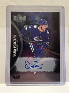 2021-22 Skybox Metal Universe Vasily Podkolzin #174 Rookie Auto #/399 - Foto 1 di 2