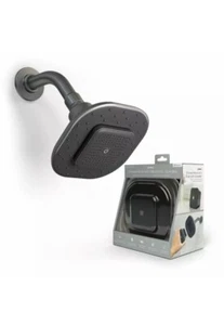 New Atomi Bluetooth Speaker Showerhead, Matte Black, 1.8 GPM, AT1490B - Picture 1 of 9