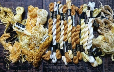 Set Of Yellow And Orange Tones Thread For Embroidery. See Photos For Contents - Image 1 of 4