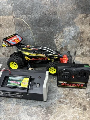 Radio Shack Black Wolf II RC Coche - Canal 1 - PROBADO Funciona Batería Nueva Foto 1 de 4