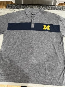 Herren Profile Varsity NCAA University of Michigan B&T Poly Farbblock Golf 3XL - Bild 1 von 5