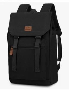 Canvas Travel Backpack, Large Laptop Backpack Fit 17 inch Carry-on Commuter Book - Picture 1 of 6