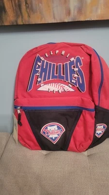 Винтажный рюкзак Philadelphia Phillies MLB от ProWorks красный черный новый с Ярлыками 90-е - Изображение 1 из 4