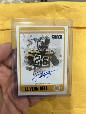 Leveon Bell 2024 Onyx Vintage En Tarjeta Automático Pittsburgh Steelers Tinta Azul  Foto 1 de 2