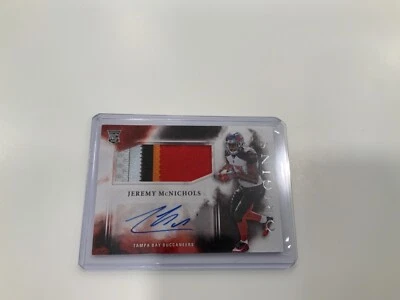 2017 Jeremy McNichols Rookie RC Boise State Broncos Origins Auto 6clr Patch TB - Image 1 of 2