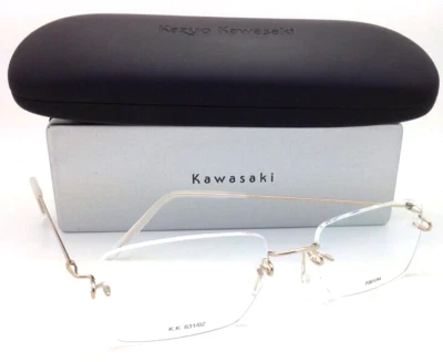 Nuevas gafas KAZUO KAWASAKI MP 631 02 F001/54 sin montura titanio marcos dorados  Foto 1 de 4