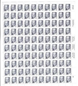US SCOTT 2184 PANE OF 100 EARL WARREN STAMPS 29 CENT FACE MNH - Picture 1 of 1