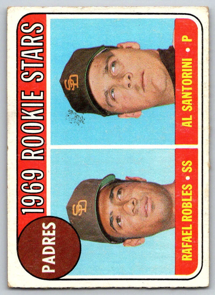1969 Topps #592 Rookie Stars/Rafael Robles RC/Al Santorini RC (ref 172855) - Image 1 of 2