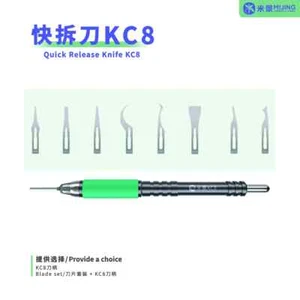 Mijing MJ KC8 Negro CPU Pegamento Hoja Chip Raspador Palanca Cuchillo Tallar Herramientas - Imagen 1 de 10