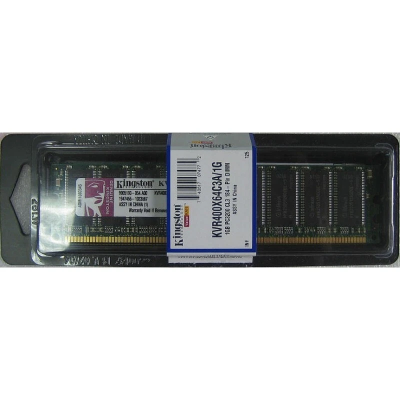 Kingston KVR400X64C3A/1G 1GB PC3200 400Mhz DDR1 desktop Memory RAM "NEW" - Image 1 of 1