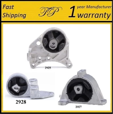3 PCS FRONT MOTOR & TRANS MOUNT FOR 2001-2007 DODGE GRAND CARAVAN 2WD 3.3L 3.8L - Image 1 of 4
