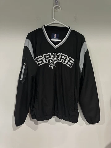 SPURS Jacket Size Medium NBA Starter PULL OVER San Antiono Cover