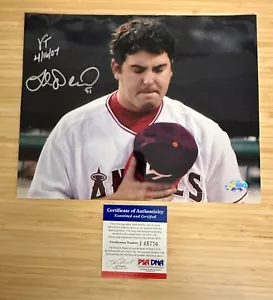 Joe Saunders Signed 8X10 Autograph Anaheim Angels Virginia Tech Hokies Tribute - Picture 1 of 1