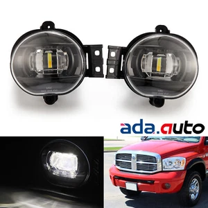 For 2002-2009 Dodge RAM Charger Clear Bumper LED Driving Fog Lights Lamps Bulb - Picture 1 of 7