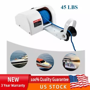 45 LBS Free Fall Saltwater Marine Boat Electric Anchor Winch W/ Wireless Remote - Bild 1 von 12