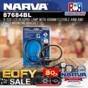 Narva 87684BL 9-33V LED Map/Reading Light Lamp With 400mm Flexible Arm - Picture 1 of 1