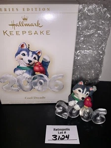 2006 Hallmark Christmas Cool Decade Husky & Cardinal Tree Ornament #7 - Picture 1 of 6