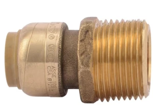 Adaptador reductor SharkBite 1/2 pulgada x 3/4 pulgadas MNPT - Imagen 1 de 4
