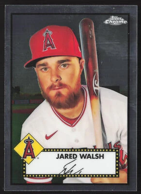 2021 Topps Chrome Platinum Anniversary Jared Walsh 258  | Los Angeles Angels - Image 1 of 2