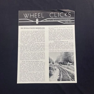 Wheel Clicks Pacific Railroad Society Monthly Newsletter Journal 1979 March - Picture 1 of 6