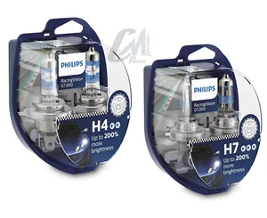PHILIPS LAMPADE AUTO RANCING VISION GT200 12V H7 / H4 ABBAGL/ANABBAGL. +200% - Imagen 1 de 22