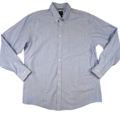 Camisa con botones Dockers Battery Street Collection para hombre grande azul a rayas Foto 1 de 4