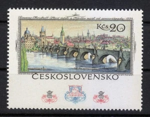 Checoslovaquia 1978 MNH Mi 2462 Sc 2196 Puente de Carlos y casco antiguo, Praga ** - Imagen 1 de 2